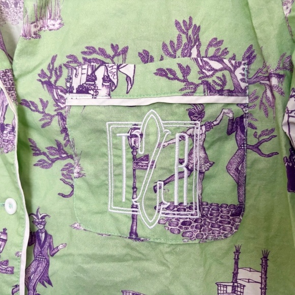 Katie Kime New Orleans Toile Pajama Set - Picture 5 of 8